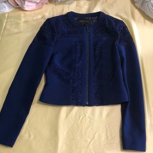 Bcbg blazer/jacket cropped Royal Blue Xxs/xs